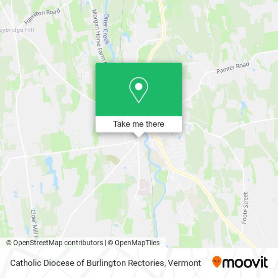 Catholic Diocese of Burlington Rectories map