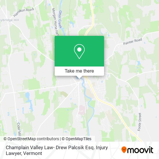 Champlain Valley Law- Drew Palcsik Esq. Injury Lawyer map