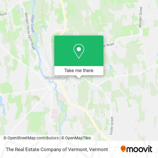 The Real Estate Company of Vermont map