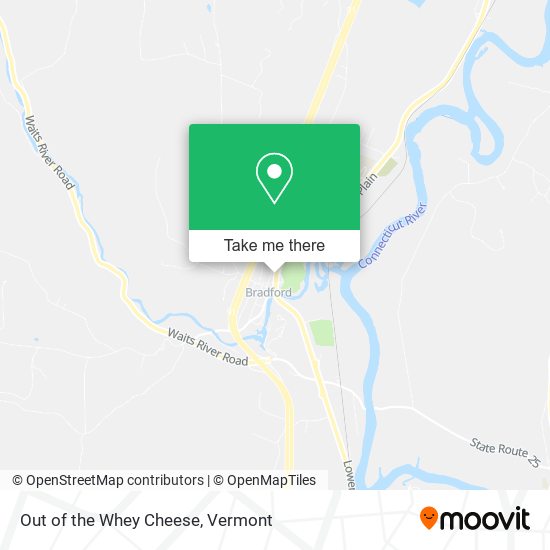 Mapa de Out of the Whey Cheese