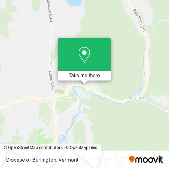 Mapa de Diocese of Burlington