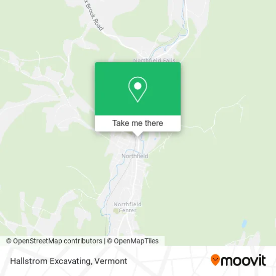 Hallstrom Excavating map