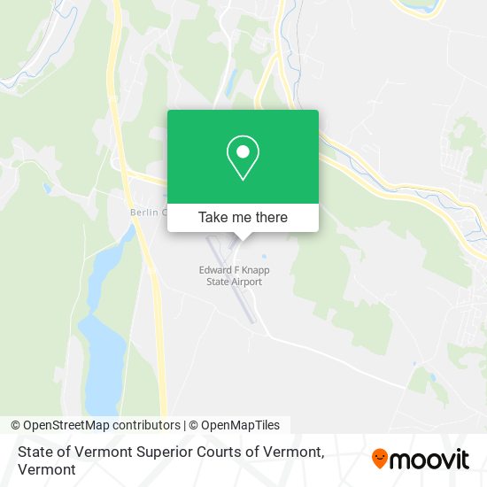 State of Vermont Superior Courts of Vermont map