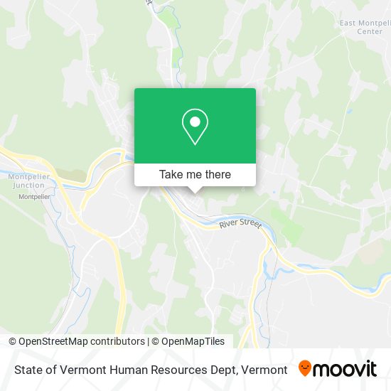 State of Vermont Human Resources Dept map