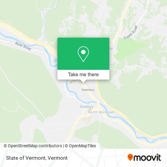 State of Vermont map