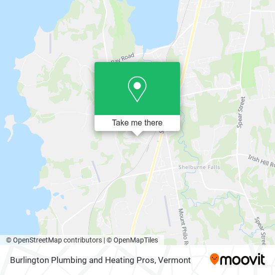 Burlington Plumbing and Heating Pros map