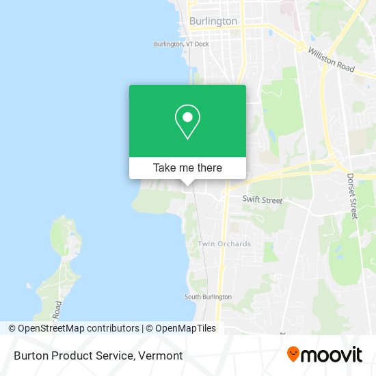 Mapa de Burton Product Service