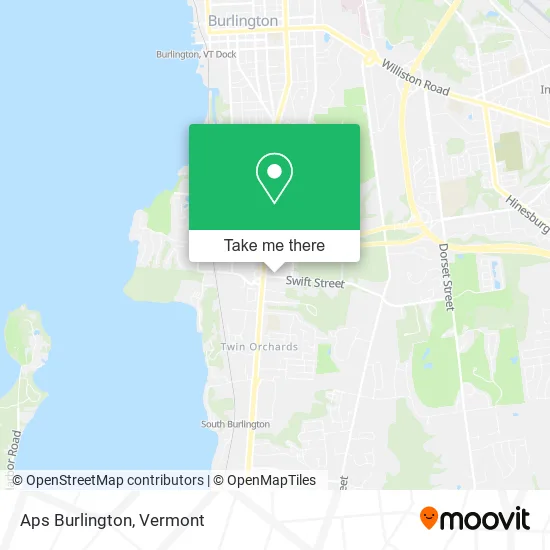Aps Burlington map