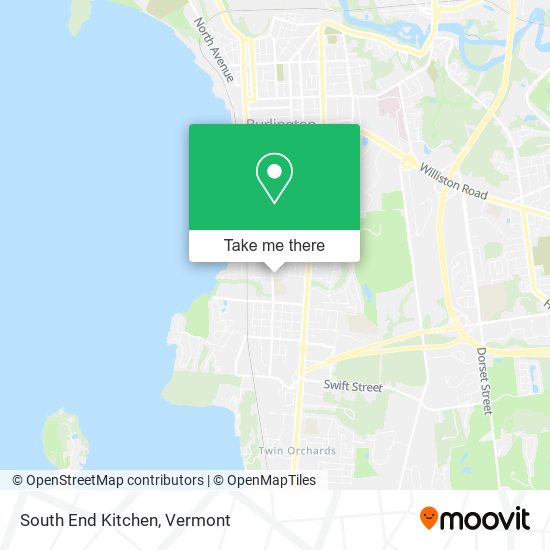 Mapa de South End Kitchen
