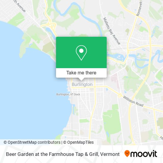 Beer Garden at the Farmhouse Tap & Grill map