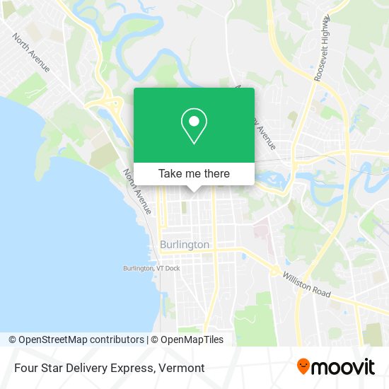 Four Star Delivery Express map