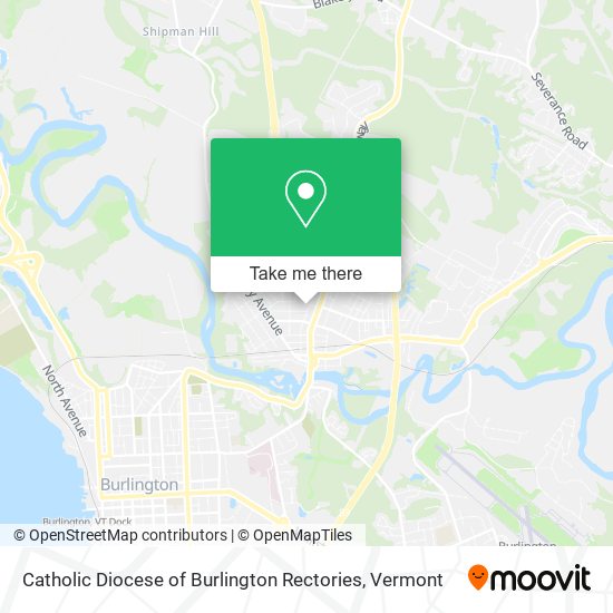 Catholic Diocese of Burlington Rectories map