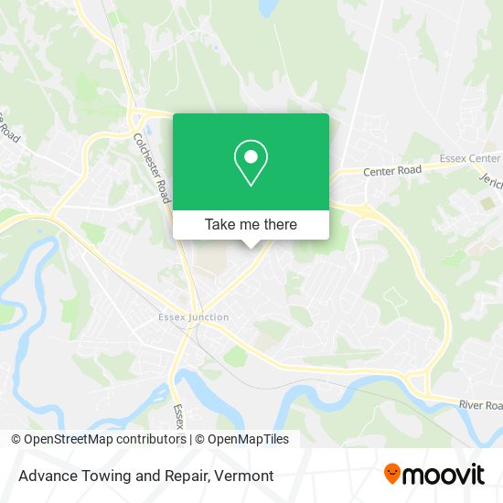 Mapa de Advance Towing and Repair