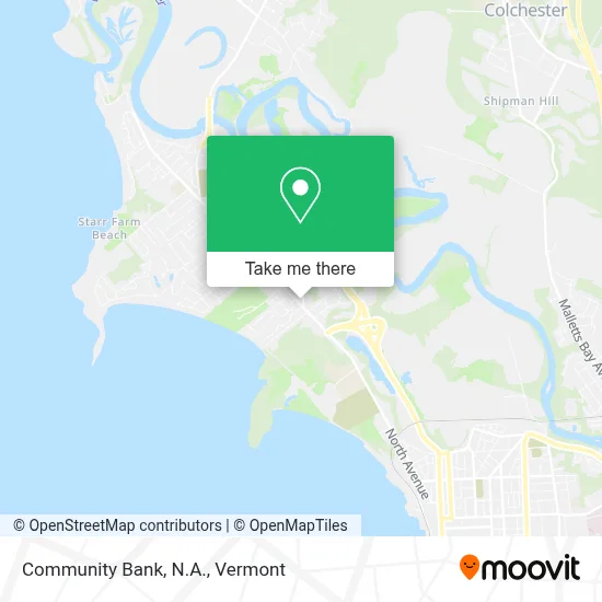 Community Bank, N.A. map