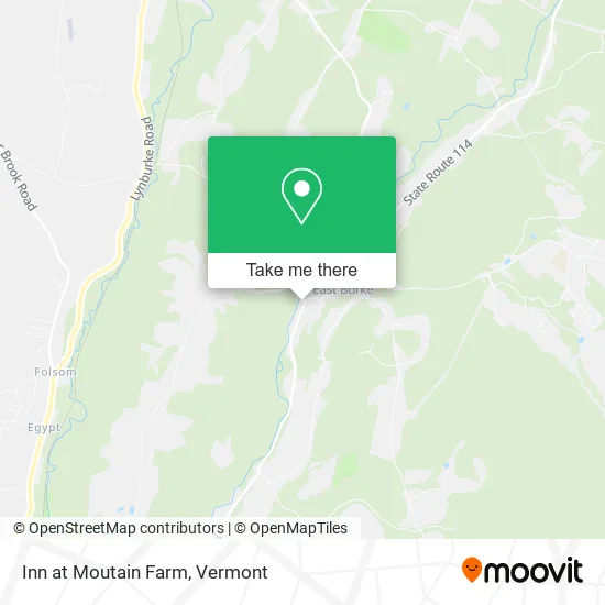 Inn at Moutain Farm map