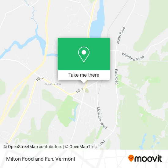 Milton Food and Fun map