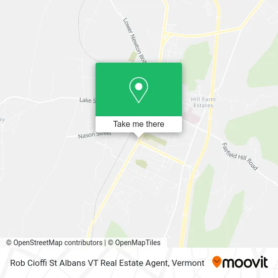 Rob Cioffi St Albans VT Real Estate Agent map
