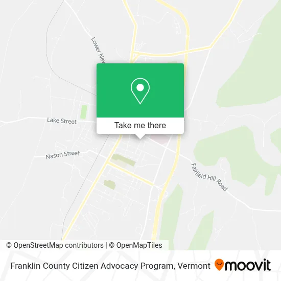 Franklin County Citizen Advocacy Program map