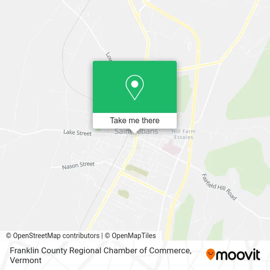 Franklin County Regional Chamber of Commerce map