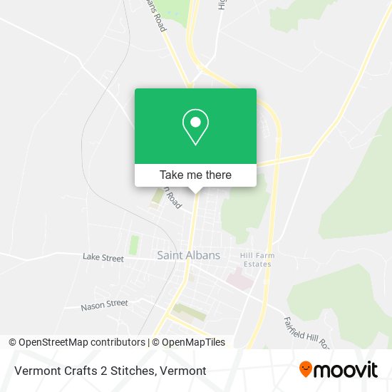 Vermont Crafts 2 Stitches map