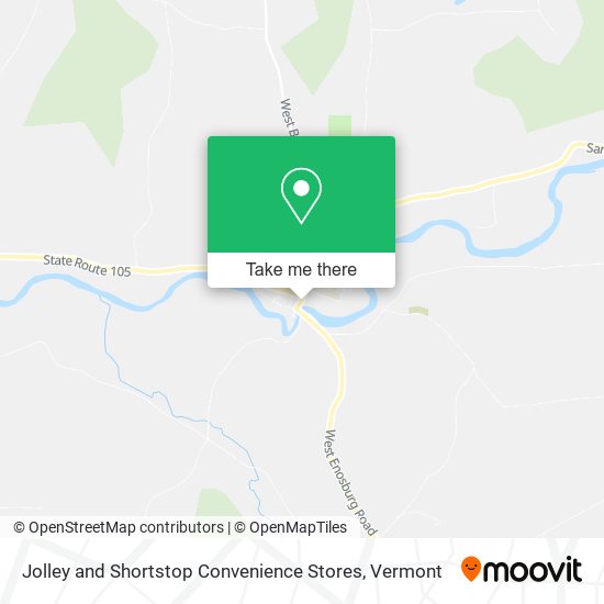 Jolley and Shortstop Convenience Stores map