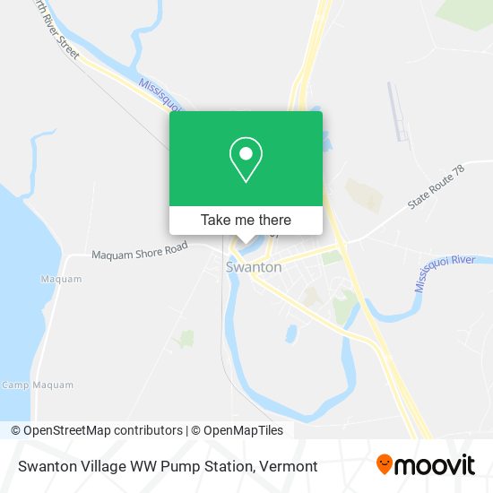 Swanton Village WW Pump Station map