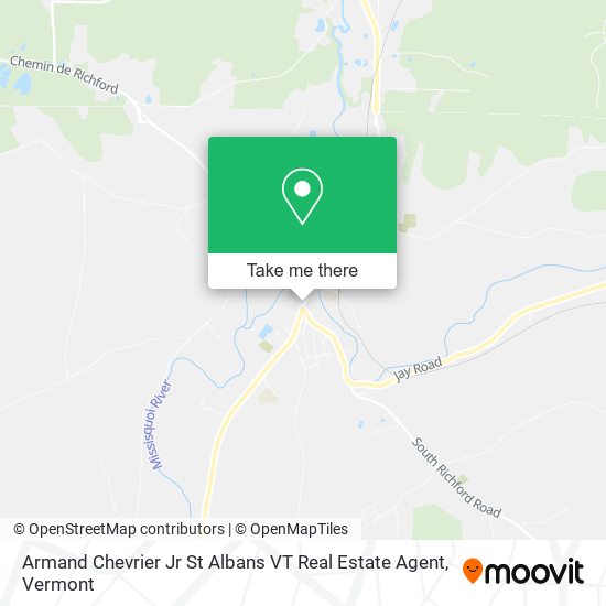 Armand Chevrier Jr St Albans VT Real Estate Agent map