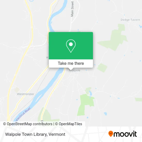 Walpole Town Library map
