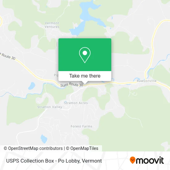 Mapa de USPS Collection Box - Po Lobby