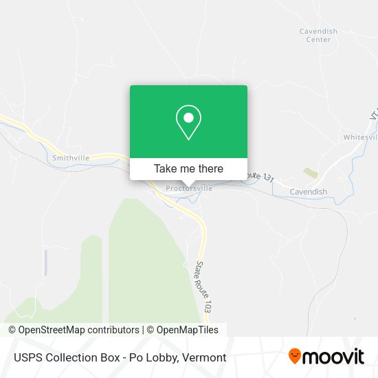USPS Collection Box - Po Lobby map