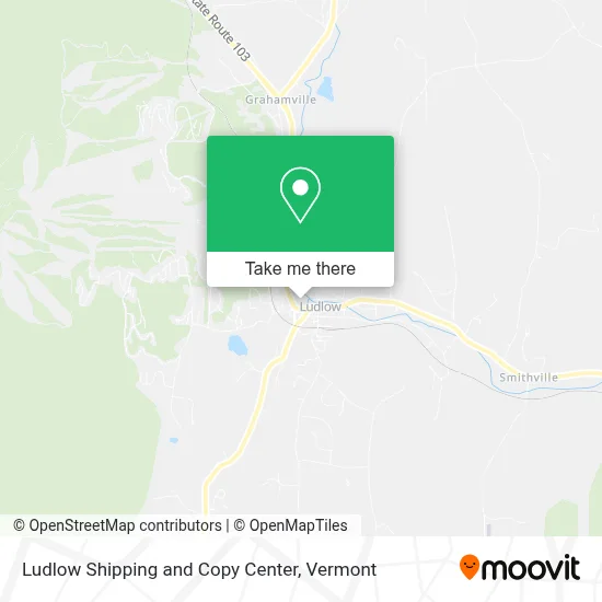 Ludlow Shipping and Copy Center map