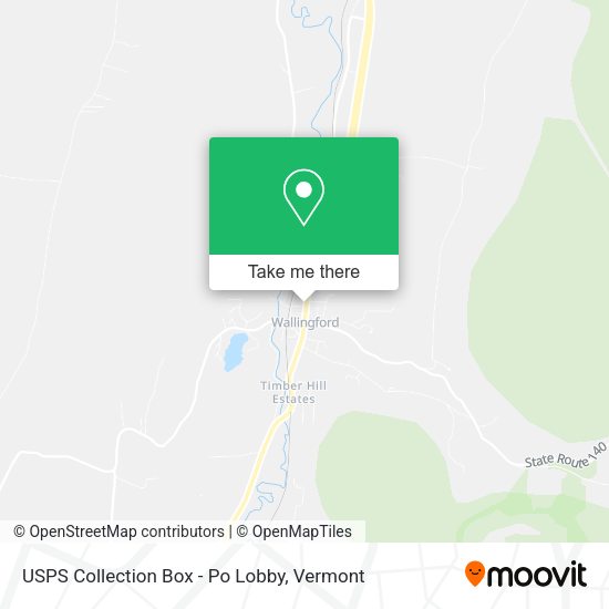 USPS Collection Box - Po Lobby map
