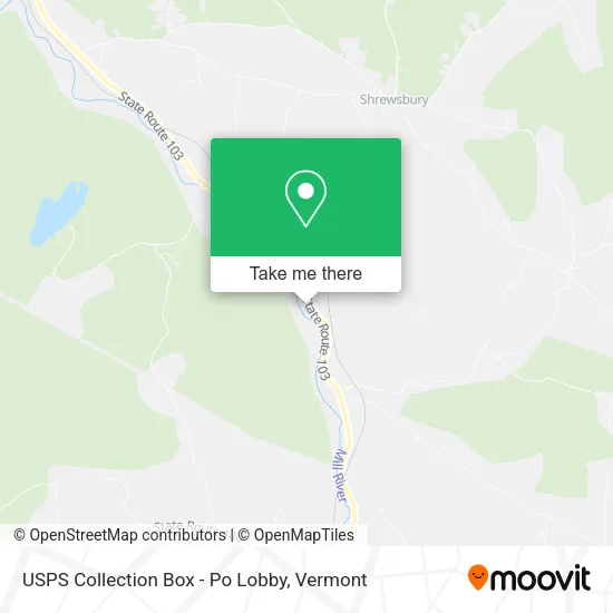 USPS Collection Box - Po Lobby map