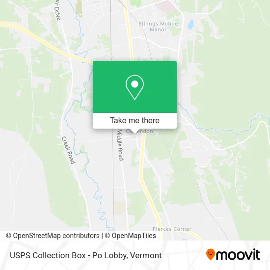 Mapa de USPS Collection Box - Po Lobby