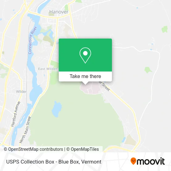 USPS Collection Box - Blue Box map