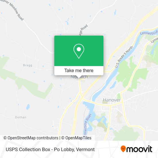 USPS Collection Box - Po Lobby map