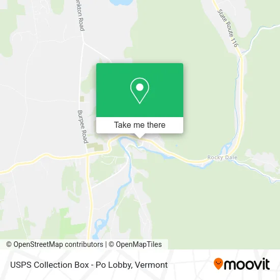 USPS Collection Box - Po Lobby map