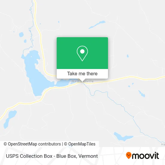 USPS Collection Box - Blue Box map