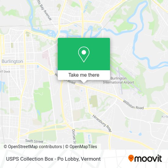 USPS Collection Box - Po Lobby map