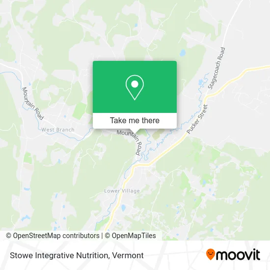 Stowe Integrative Nutrition map