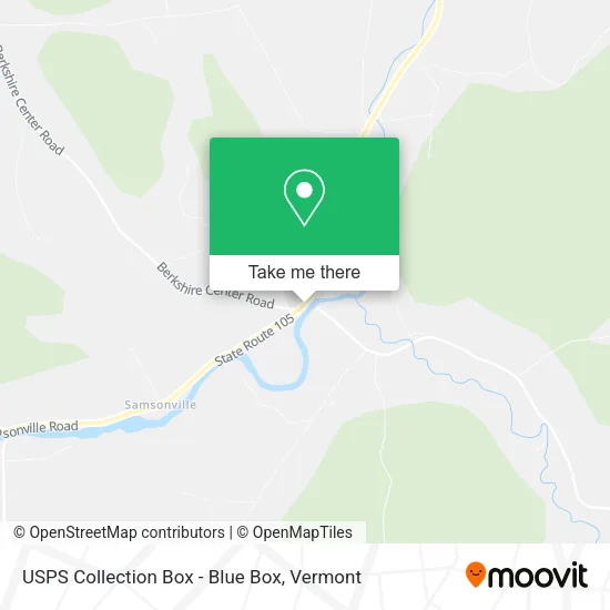 USPS Collection Box - Blue Box map