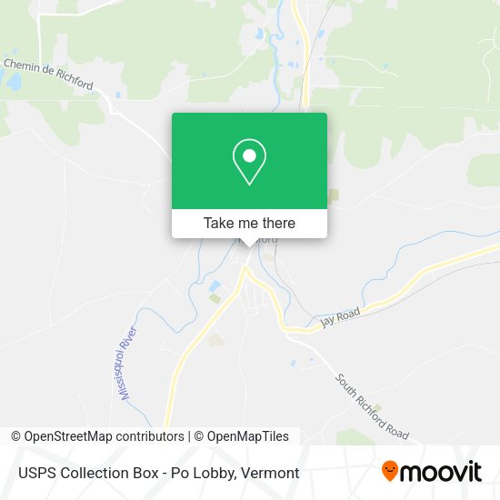 USPS Collection Box - Po Lobby map