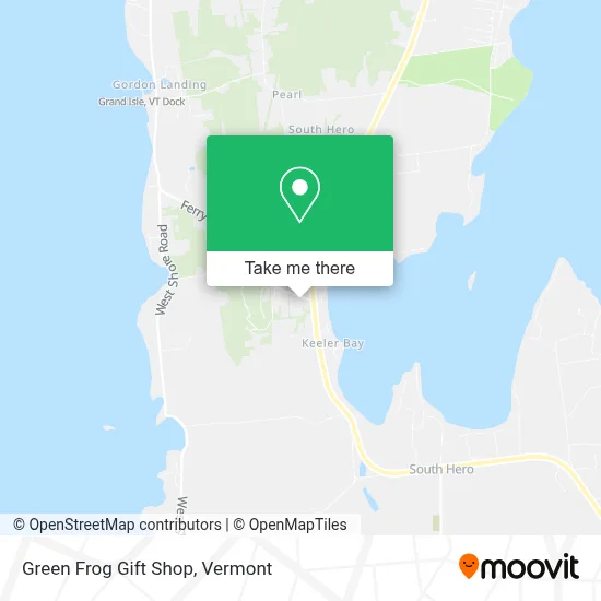 Green Frog Gift Shop map