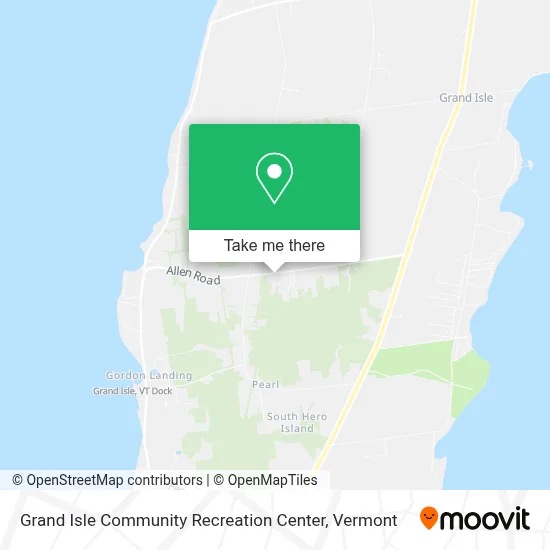 Grand Isle Community Recreation Center map