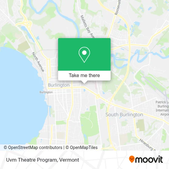 Uvm Theatre Program map