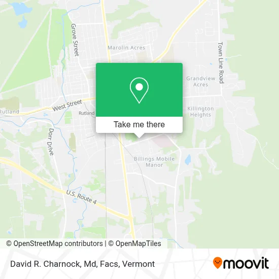 David R. Charnock, Md, Facs map