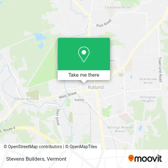 Stevens Builders map
