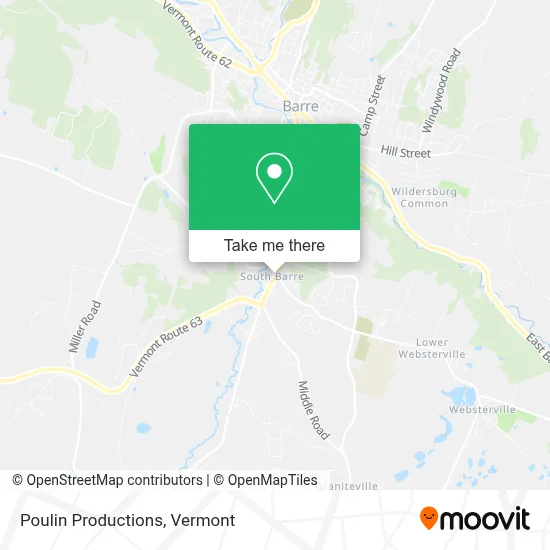 Poulin Productions map