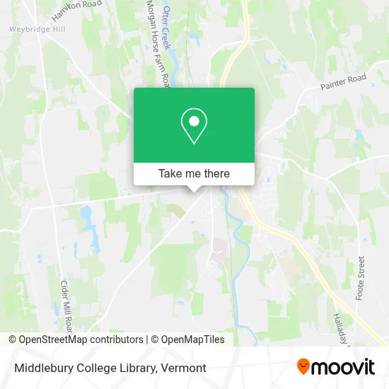 Middlebury College Library map