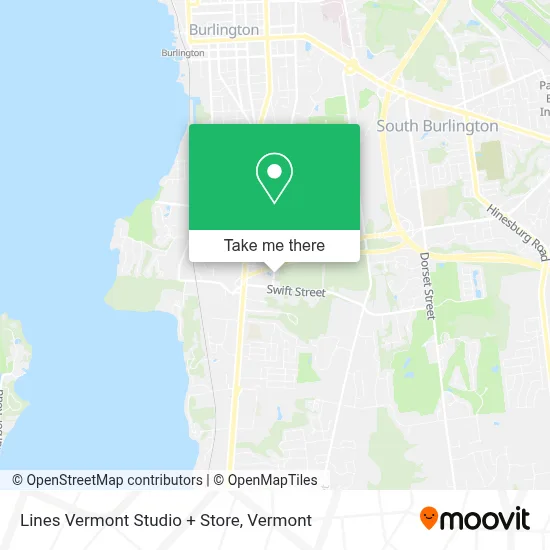Lines Vermont Studio + Store map